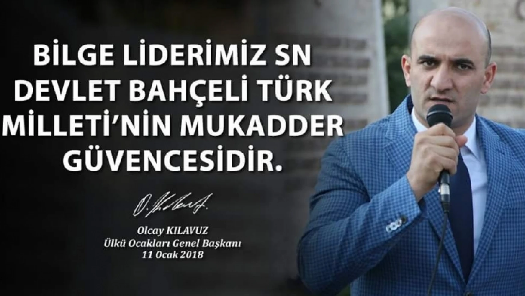 Bilge Liderimiz Devlet Bahçeli'nin Türk Milleti'nin Mukadder Güvencesidir.