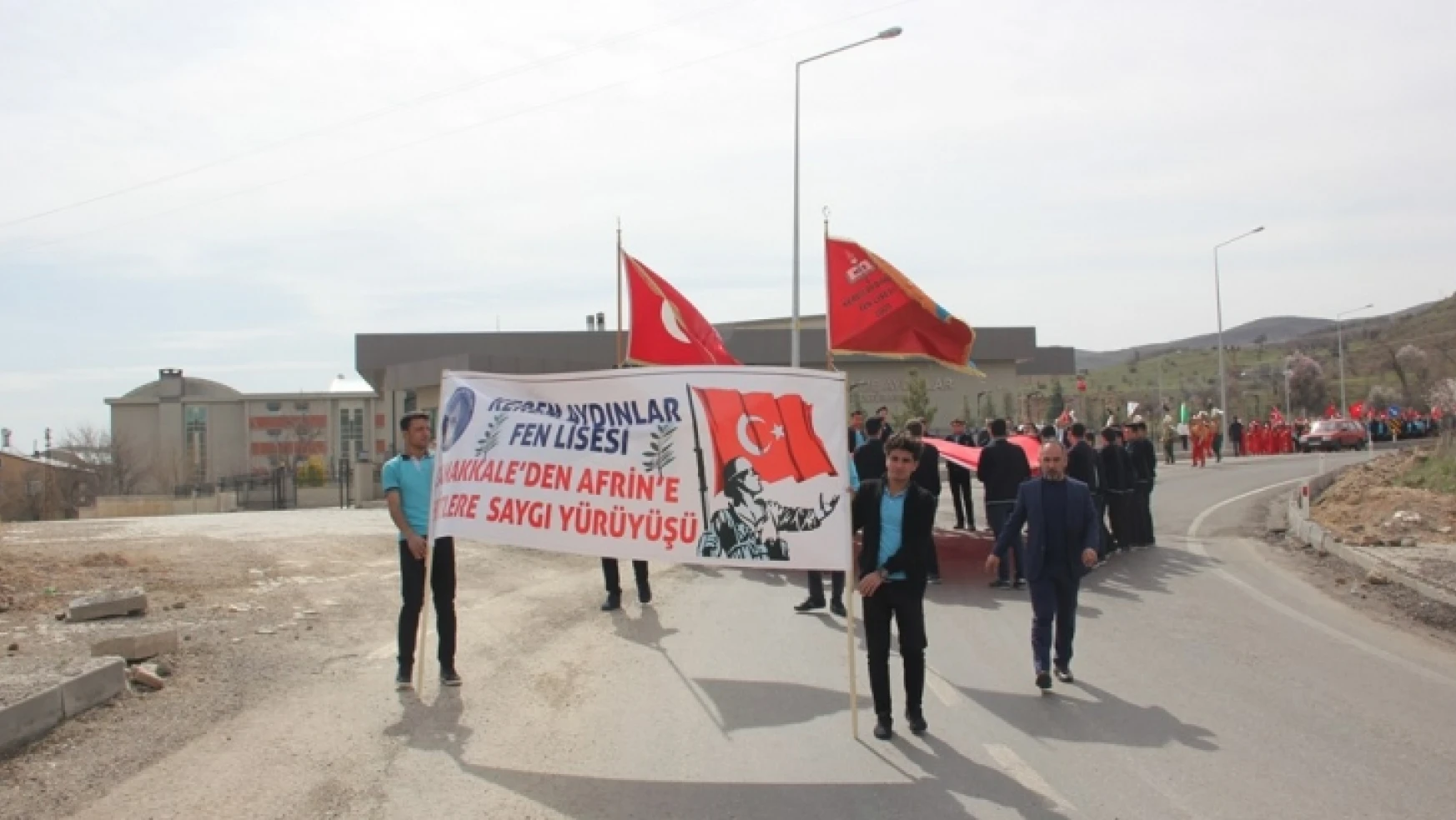 Arapgir'de Öğrenciler Çanakkale'den Afrin'e Selam Gönderdiler
