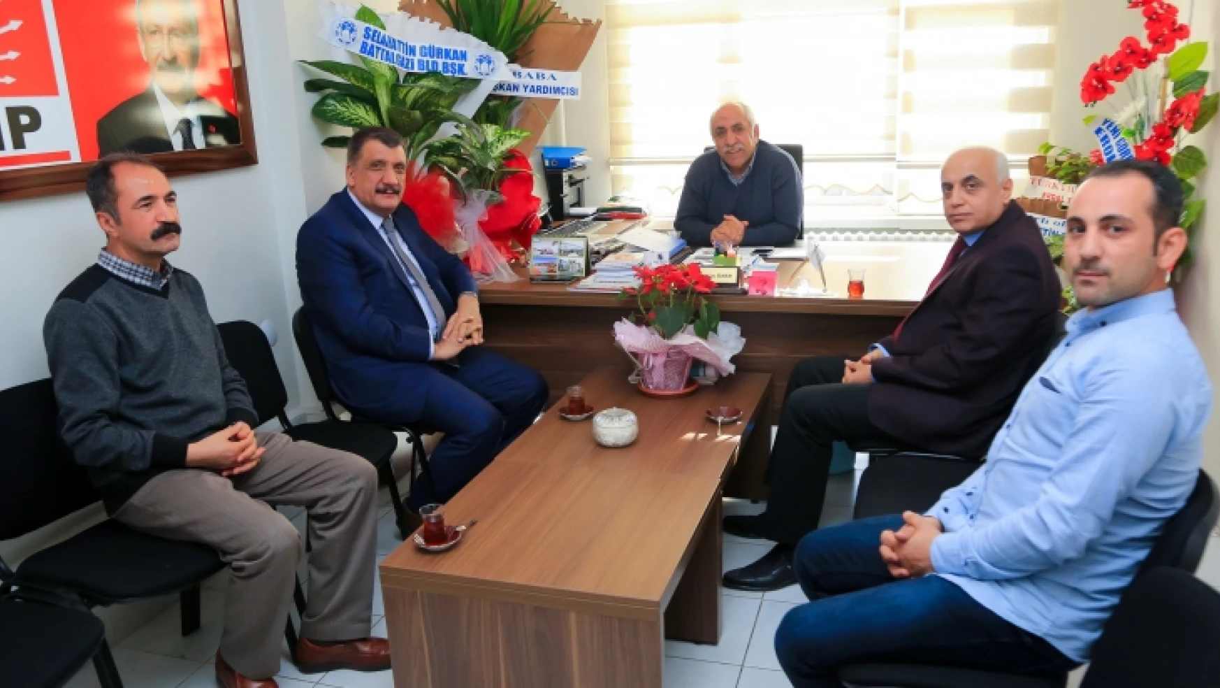 Başkan Gürkan,'dan Kiraz'a ve Öner'e Hayırlı Olsun Ziyareti