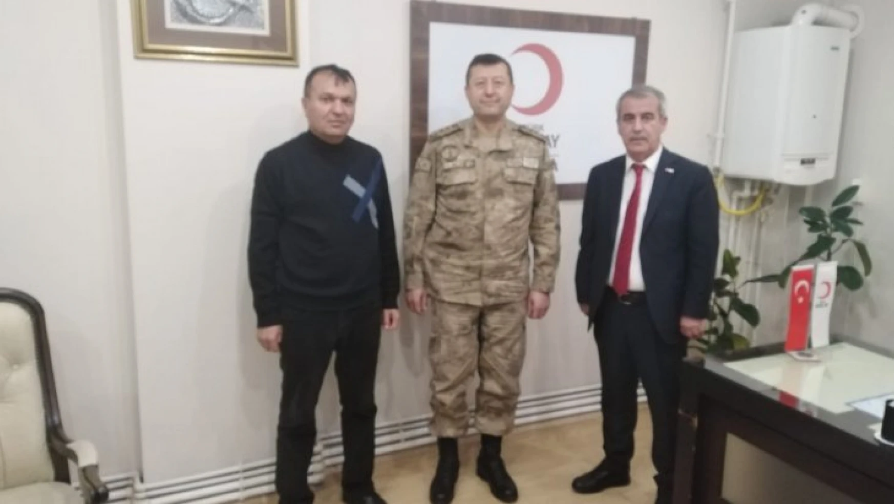 Malatya İl Jandarma Komutanı Altın Kızılay'ı ziyaret etti