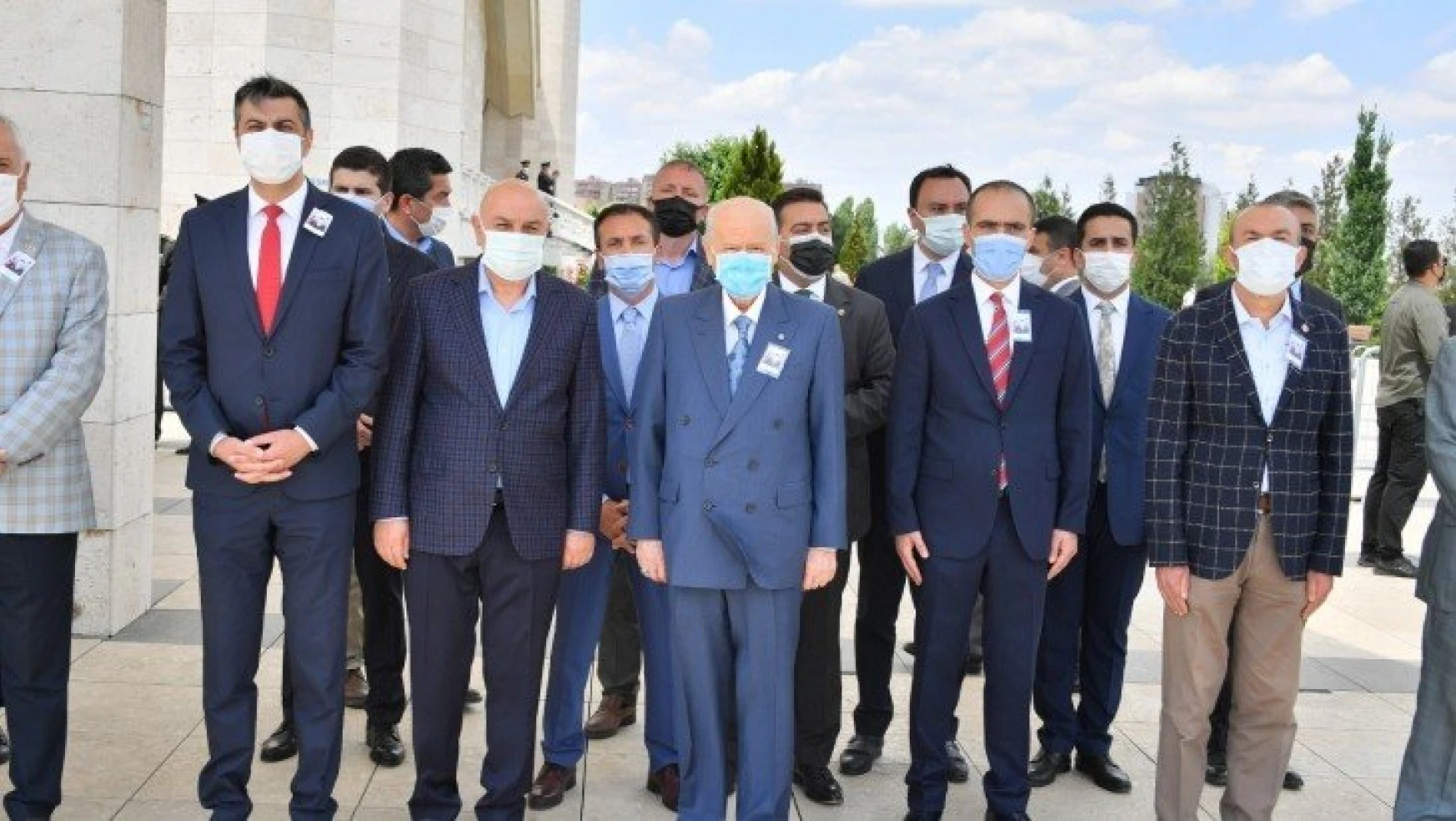 MHP Lideri Devlet Bahçeli Şehit Cenaze Törenine Katıldı