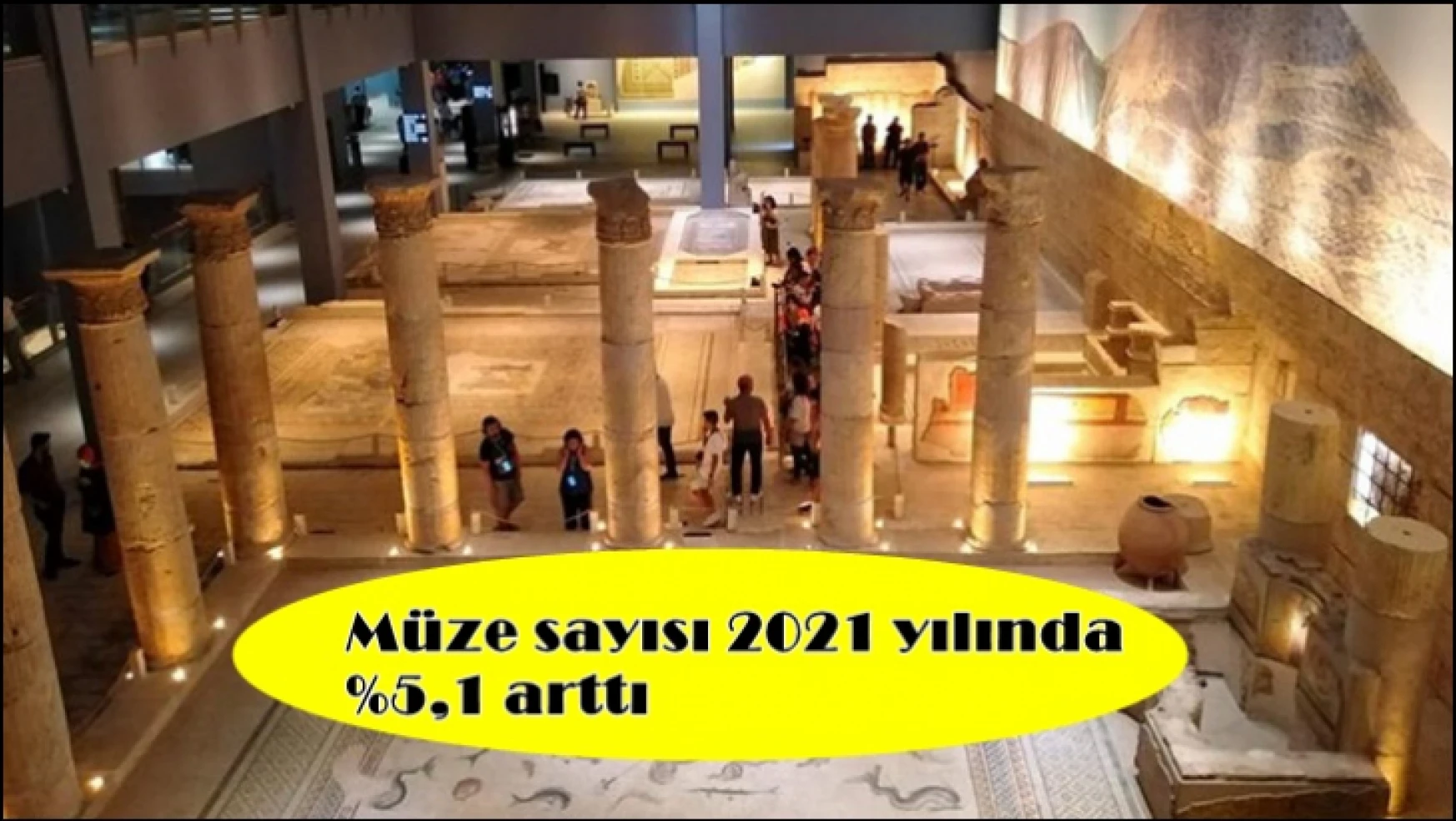 Müze sayısı 2021 yılında yüzde 5,1 arttı