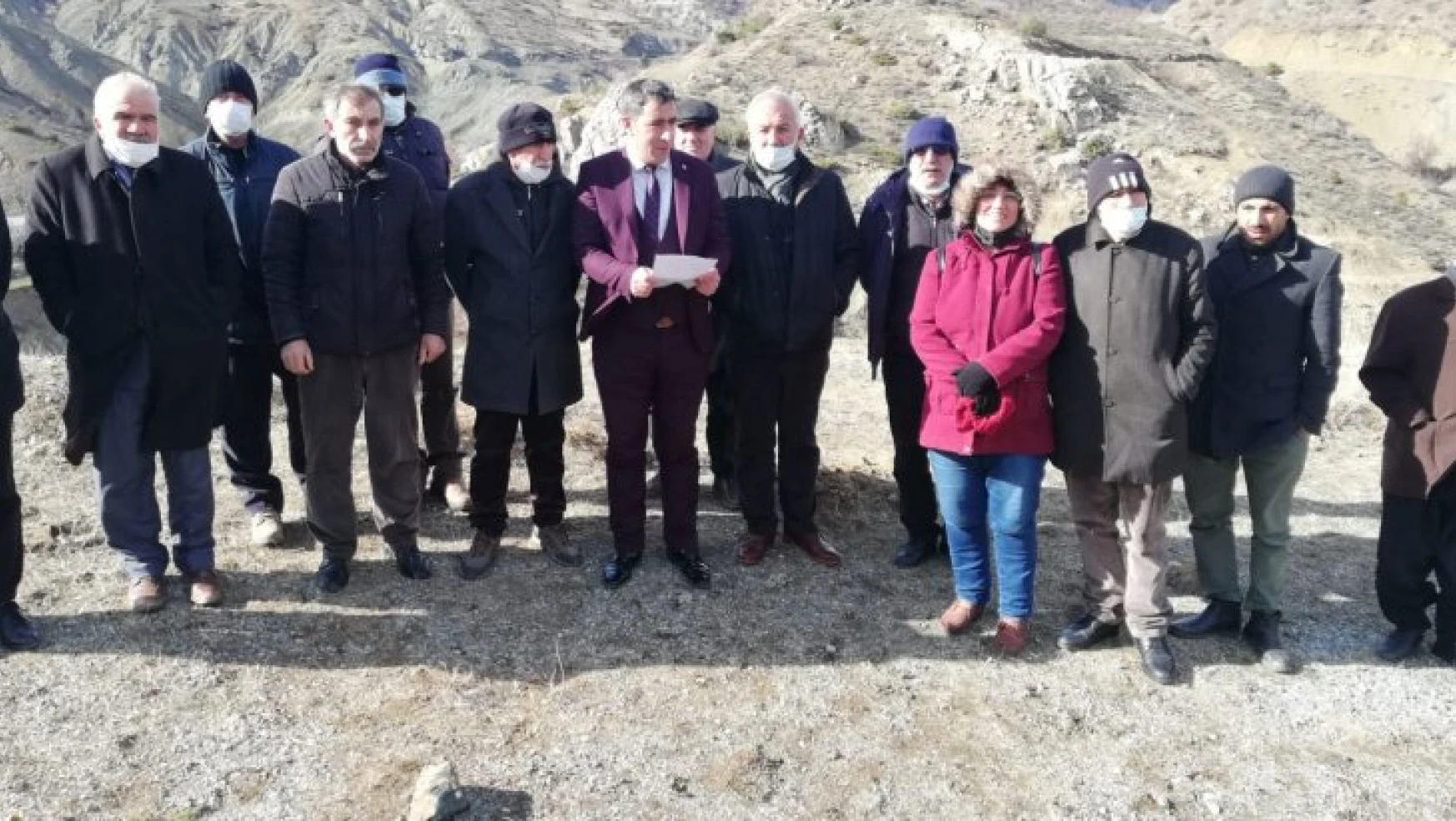 Pütürge ve Tepehan Halkı  Büyükçay Barajının Yapılmasına Tepki Gösterdi