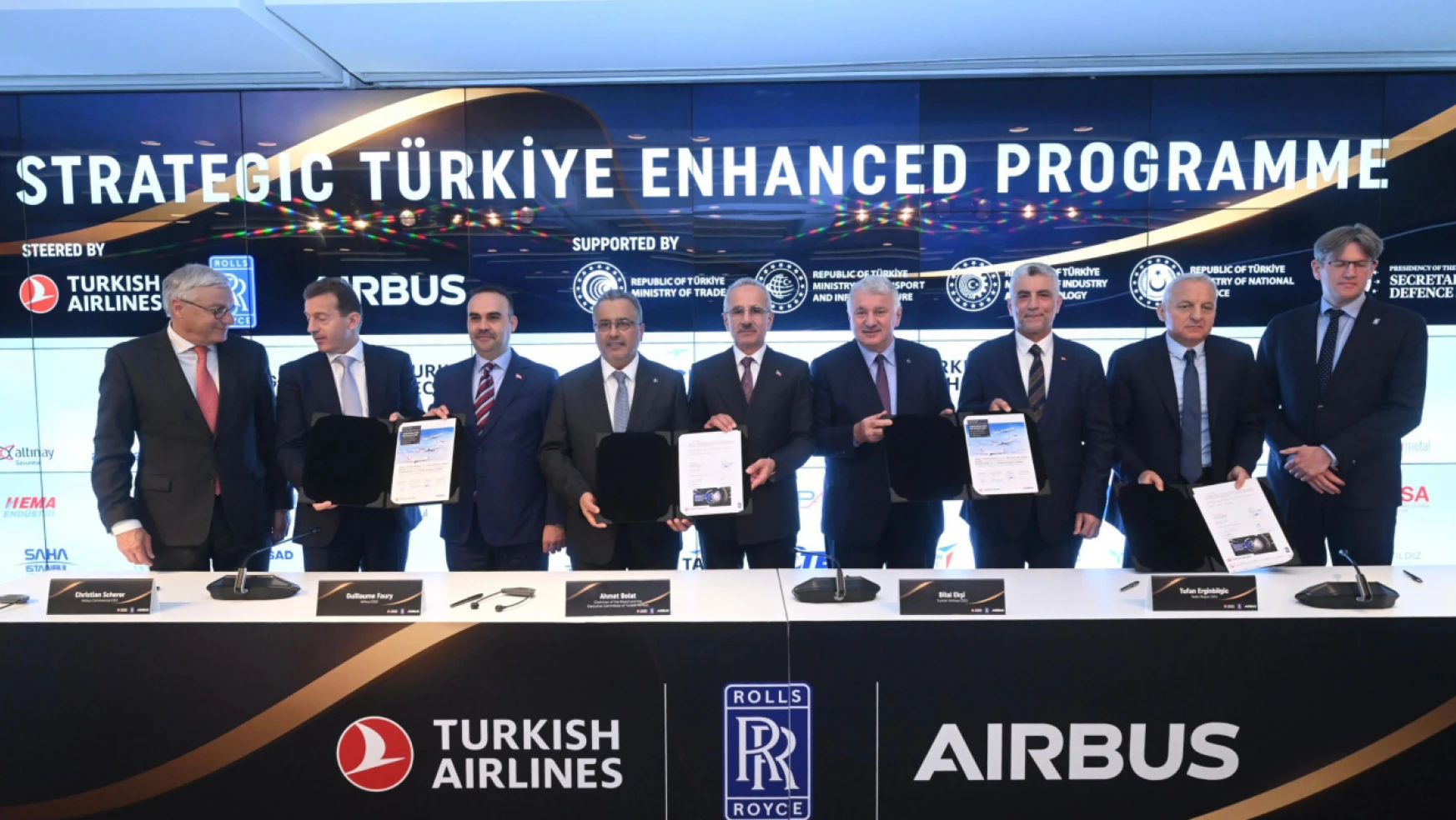 Türk Hava Yolları -Airbus- Rolls-Royce Arasında Tarihi İşbirliği