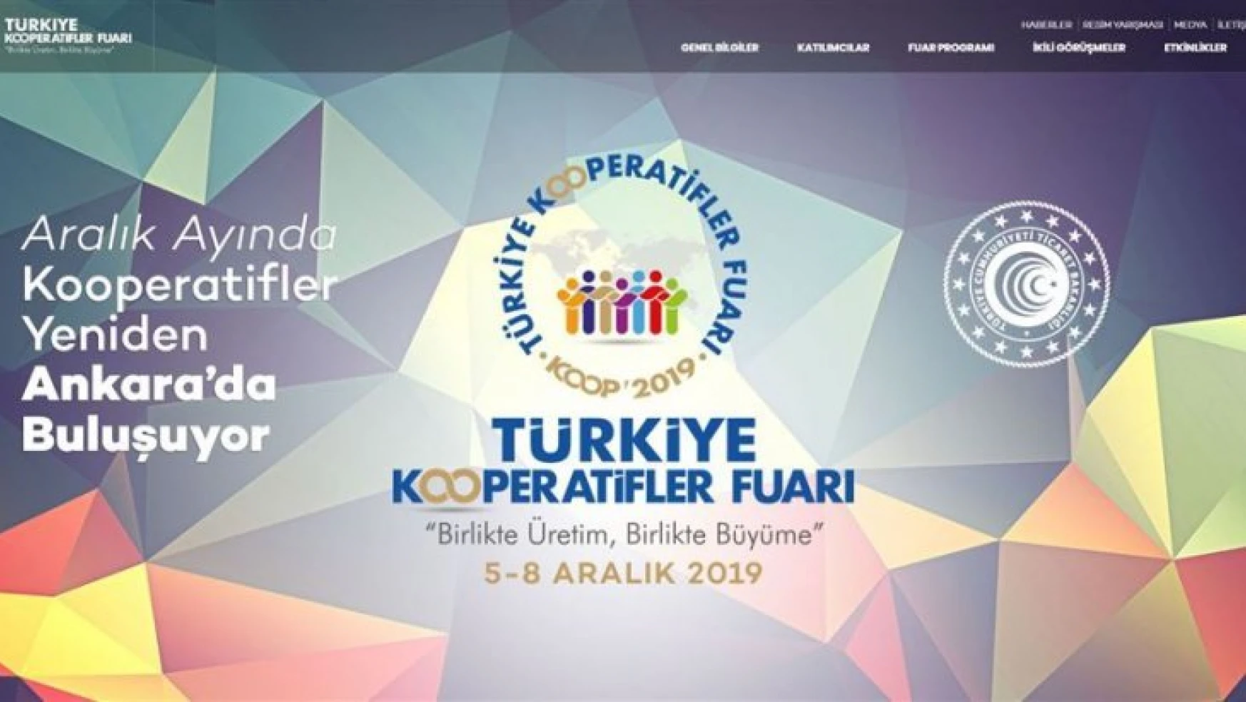 Türkiye Kooperatifler Fuarı, 5 Aralık'ta Ankara'da Başlayacak