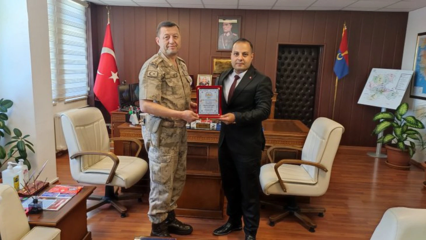 Türkiye Oryantiring Federasyonu  Jandarma Komutanlığı'nı ziyaret etti.