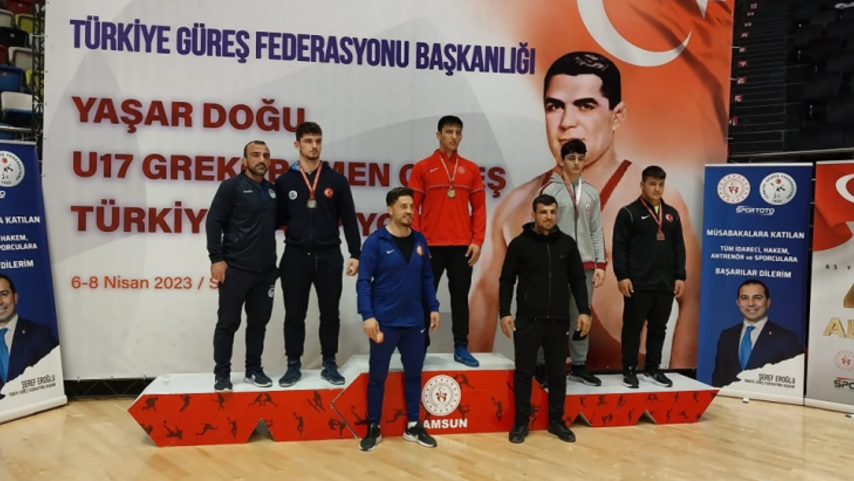 U17 Grekoromen Güreş Türkiye şampiyonasında  Bozbağ Türkiye şampiyonu  oldu