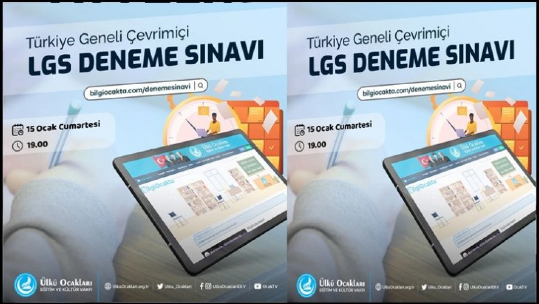 Ülkü Ocaklarından Türkiye'nin en geniş katılımlı 'LGS Çevrimiçi Sınav'