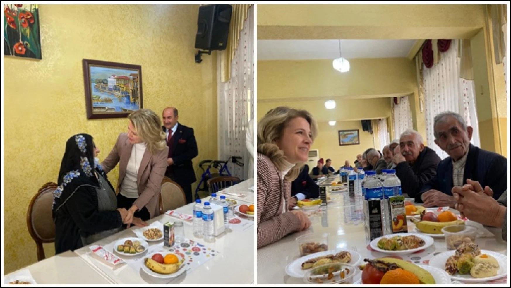 Vali Hulusi Şahin'in Eşi Ebru Şahin'den Huzurevi'ne Ziyaret