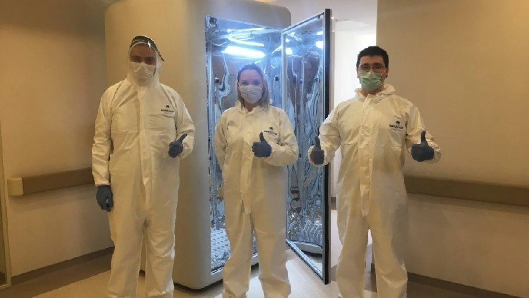 Virüsü 30 saniyede öldüren dezenfeksiyon kabini tasarladılar