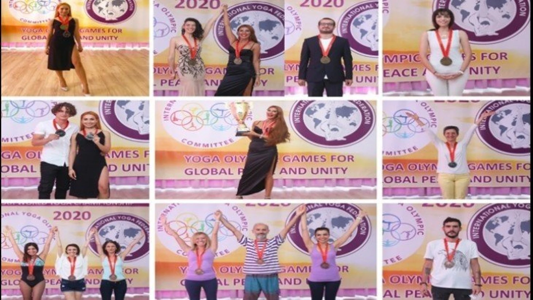 Yoga Olimpiyat Şampiyonları Madalyalarını Aldı