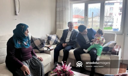 Doğanşehir Kaymakamı Kılıç'dan şehit ailelerine bayram ziyareti
